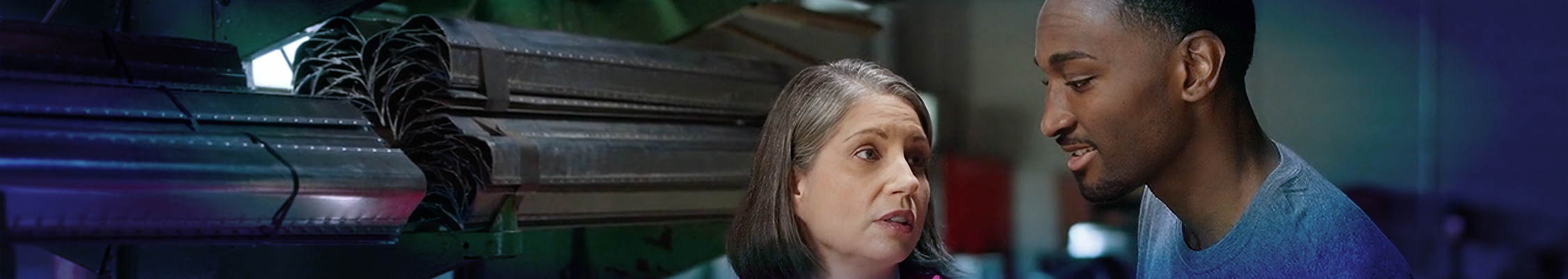 Young man being apprenticed for extra small screen